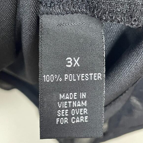 Alyx Sheer Studded‎ Lace Top Plus Size 3X Black Whimsigoth Fairycore 3/4 Sleeves - Picture 3 of 5